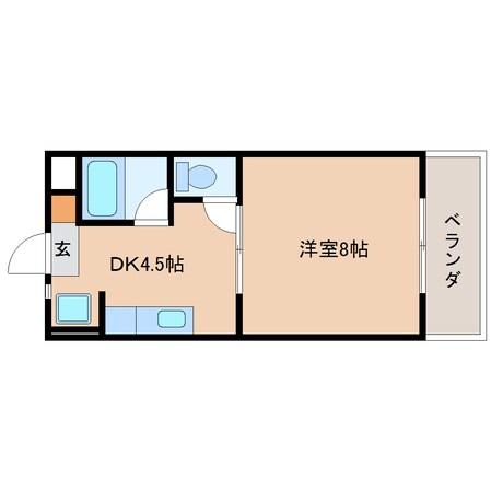 安倍川駅 徒歩12分 1階の物件間取画像